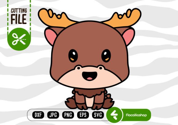 Download Cute Woodland Creatures - Moose SVG - Svg Collection