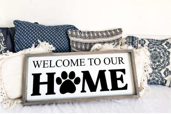 Download Welcome to Our Home Paw Dog SVG Design - Svg Collection