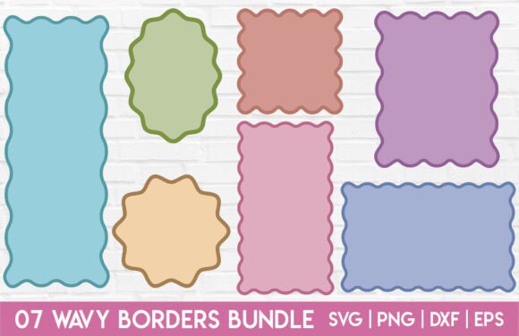 Download Wavy Border SVG Bundle Scalloped Shape - Svg Collection