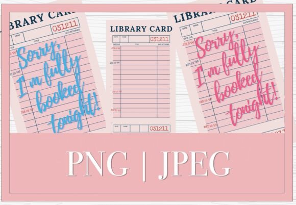 Download Pink Library Card Wall Art Booked SVG - Svg Collection