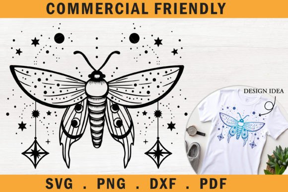 Download Celestial Moth Svg,tribal Moth Tattoo - Svg Collection