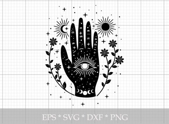 Download Mystical Hand Silhouette SVG - Svg Collection
