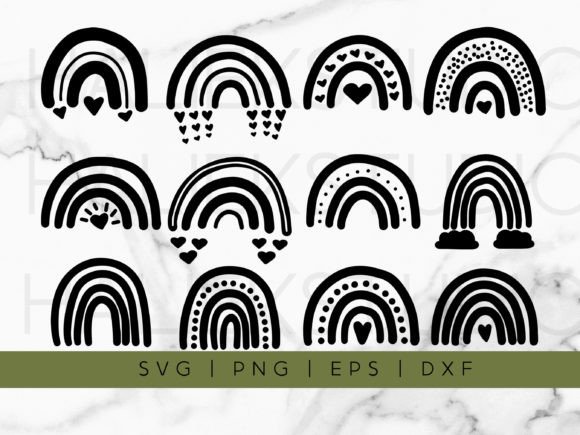 Download Boho Rainbows SVG Clipart - Svg Collection