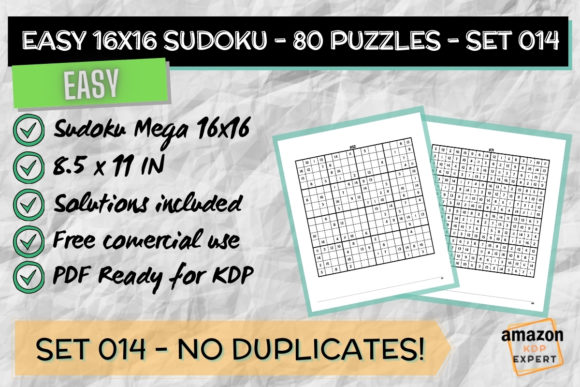 Download Mega Sudoku 80 Puzzle Easy Set - Premium Bundle