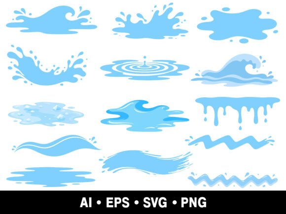 Download Water Splash SVG PNG Clipart Bundle - Svg Collection