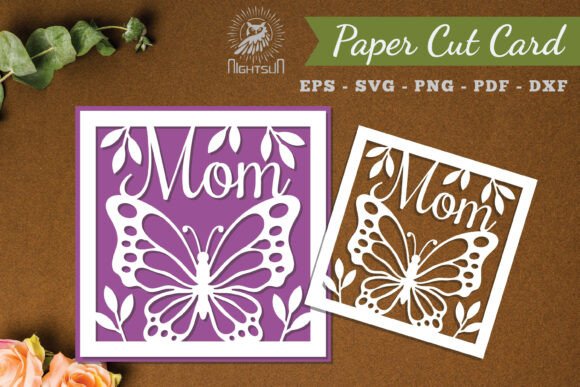 Download Mom Papercut Card SVG - Svg Collection