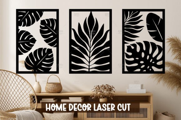 Download Monstera Set Wall Art SVG - Svg Collection