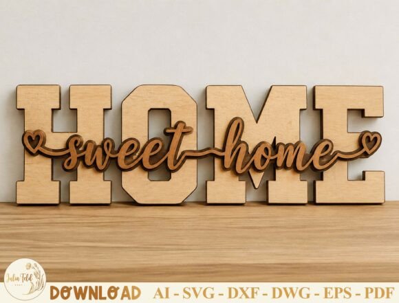Download Home Sweet Home Laser Cut File SVG - Svg Collection