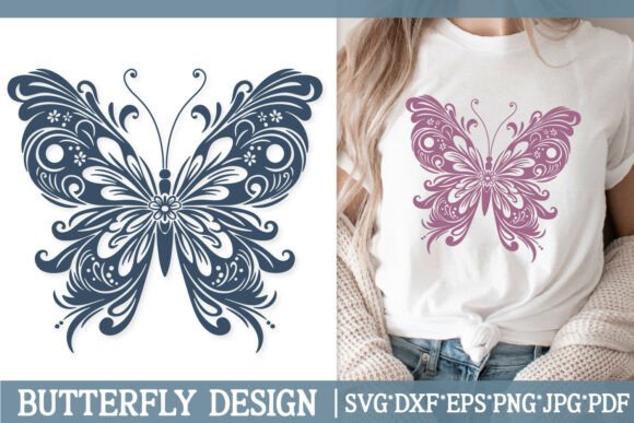 Download Ornate Baroque Butterfly SVG Floral - Svg Collection