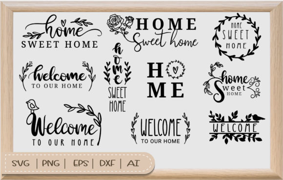 Download Home Sweet Home SVG Bundle for Cut File - Svg Collection
